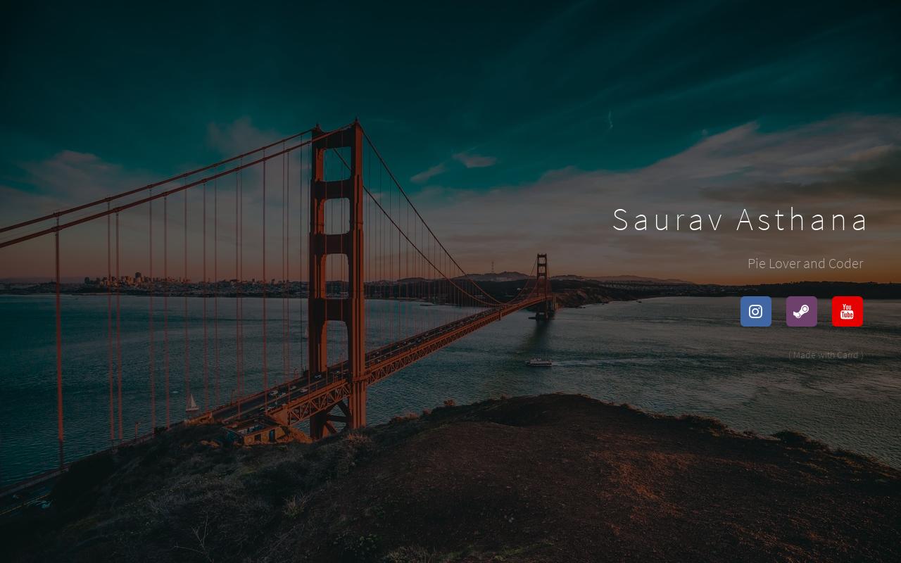 Carrd profile picture for @saurav
